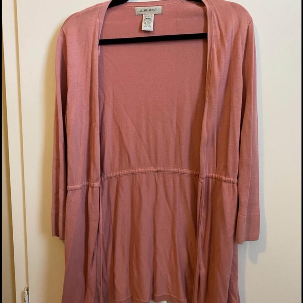 Nine West Blush Pink Cardigan Large